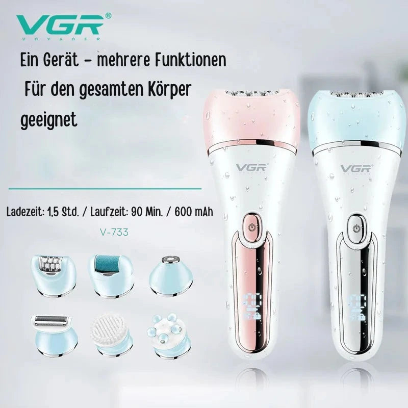 VGR Women's Epilator Shaver Set
