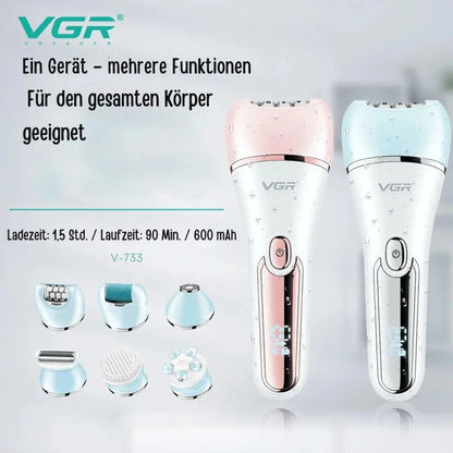 VGR Women's Epilator Shaver Set